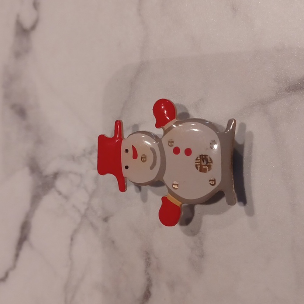 $4 Add-on Flashing Snowman Pin - Magnetic Back